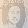 God Save The Queen Postage Stamp (Silver & White Colourway)