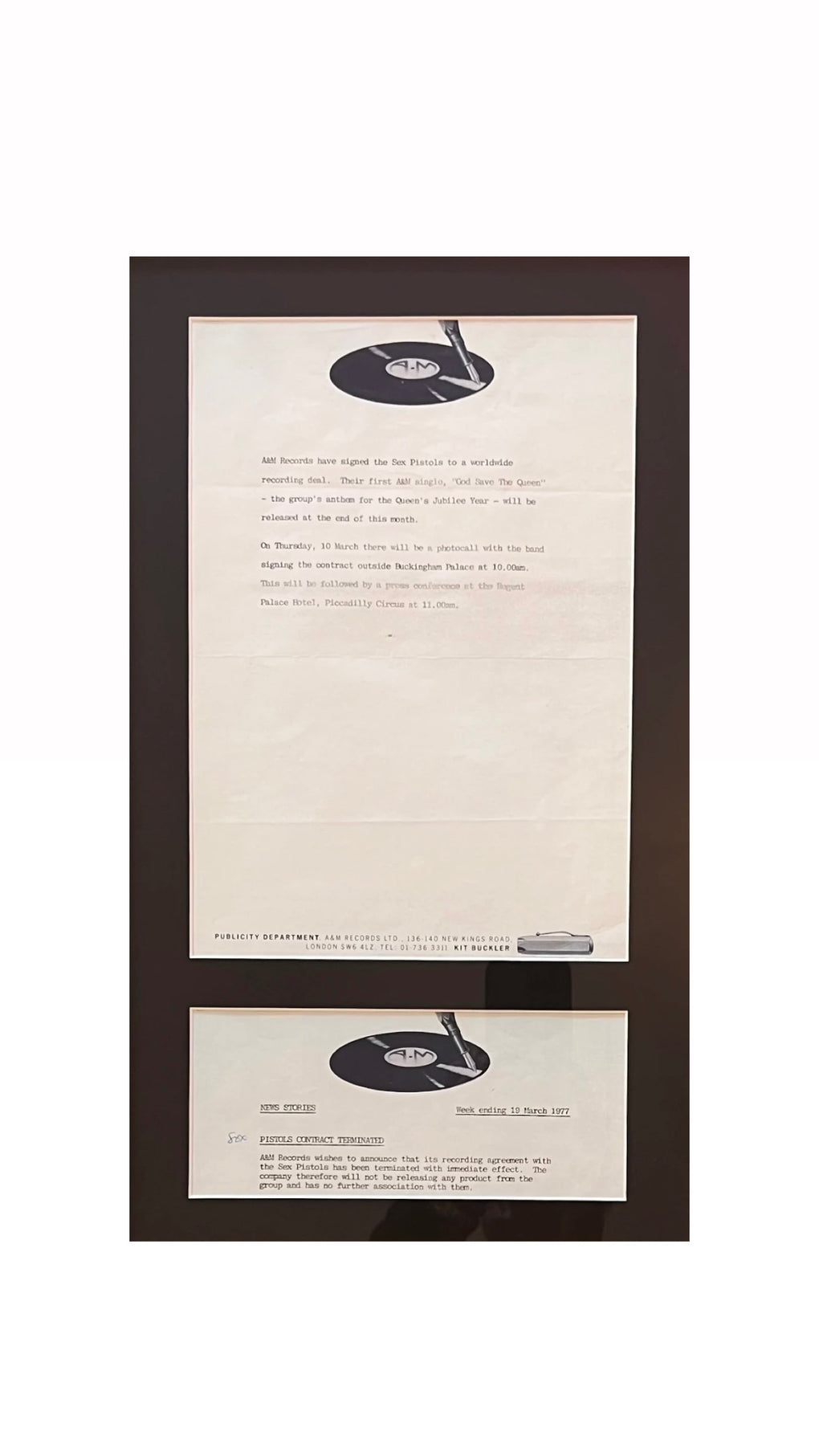 God Save The Queen A&M Press Statements