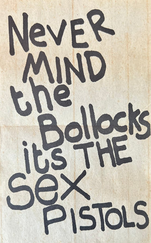 Never Mind The Bollocks Toilet Paper Flyer