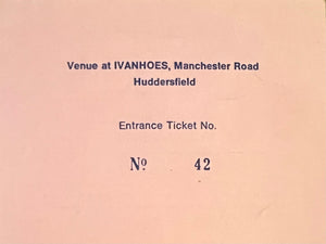 Ivanhoes Huddersfield Gig Ticket