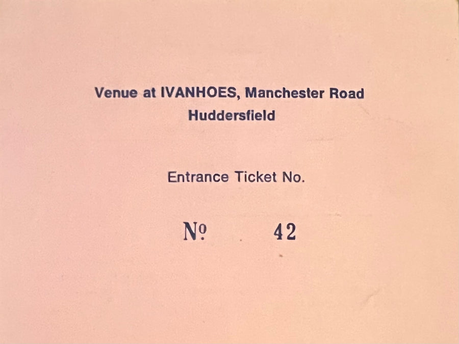 Ivanhoes Huddersfield Gig Ticket