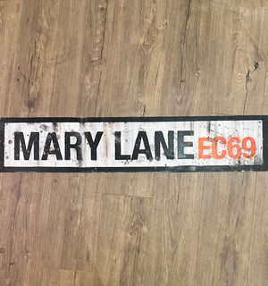 Mary Lane Street Sign