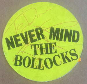 Never Mind The Bollocks Signed Stickers