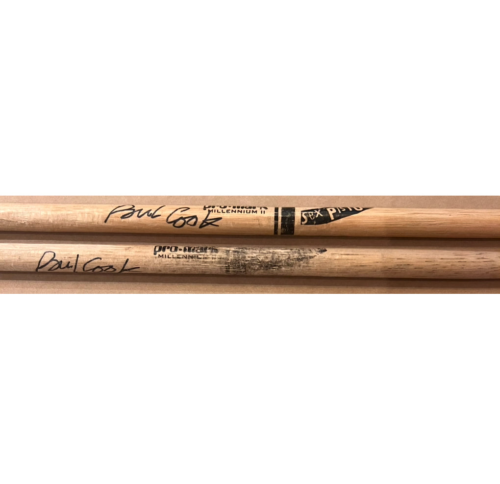Paul Cook Used Drum Sticks
