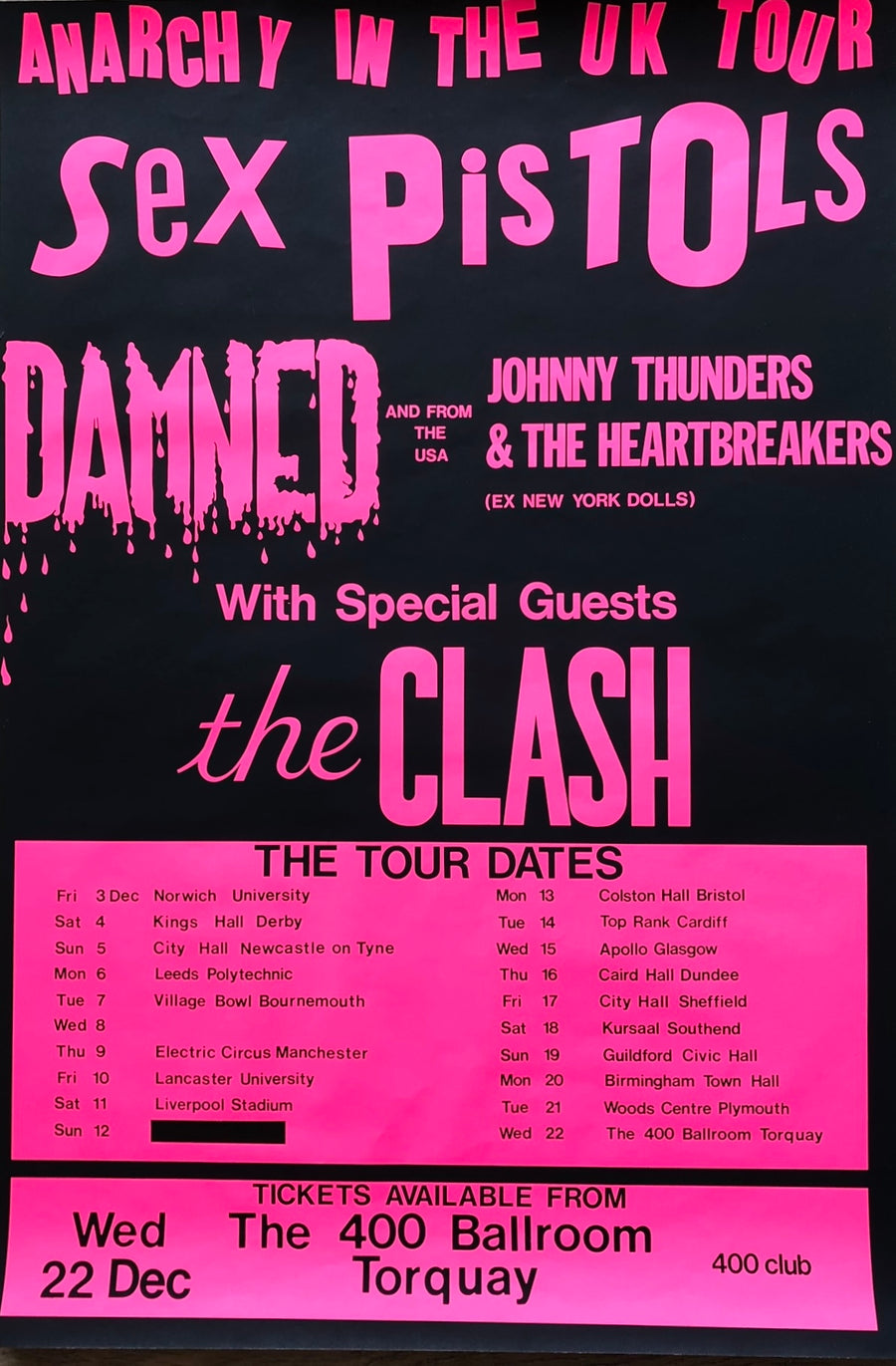 Anarchy In The UK Tour Poster