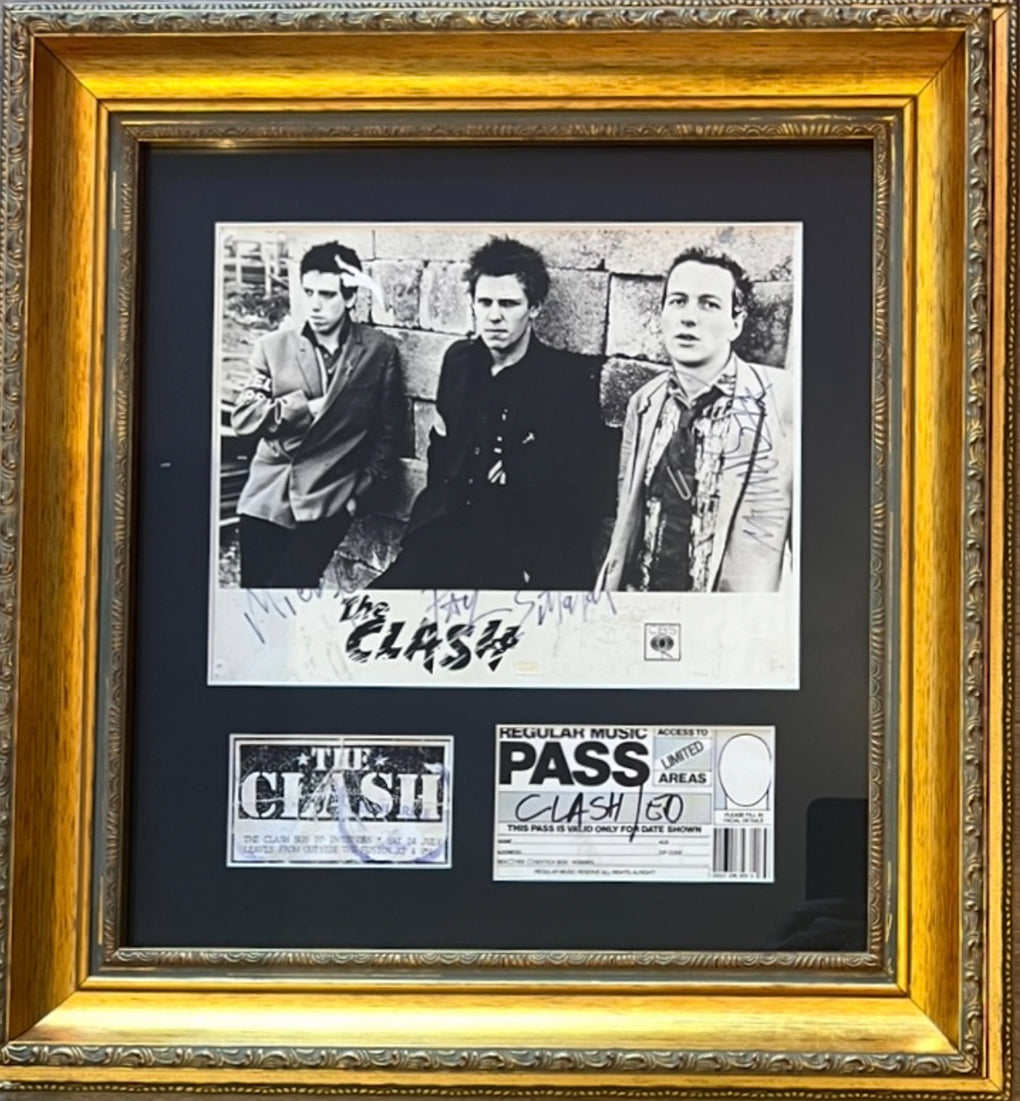 The Clash Signed Photo & Passes
